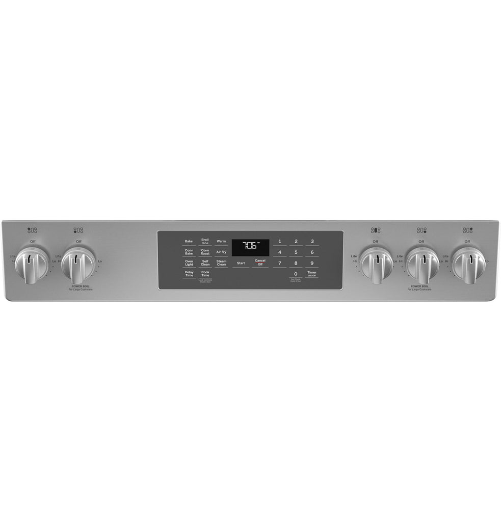 Pictures of GE® 30" Slide-In Front-Control Convection Gas Range with Built-in WiFi, Edge-to-Edge Cooktop, and No Preheat Air Fry JGS760SPSS - Scratch & Dent (Minor) - Neu Appliance Outlet - Discount Appliance Outlet in Austin, Tx
