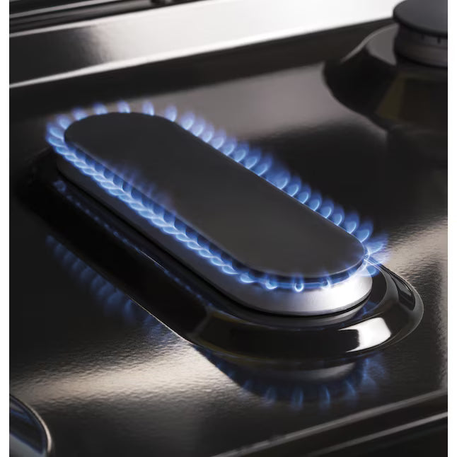 GE 30 in. 5-Burners Slide-In Gas Range in Stainless Steel with Crisp Mode GGS500SVSS - Scratch & Dent (Minor)