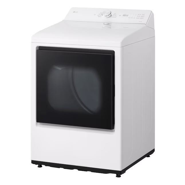 LG 5.0 cu.ft. SMART Top Load Washer in Alpine White with TurboWash WT8200CW - Scratch & Dent (Minor) and LG 7.3 cu. ft. Ultra Large Capacity Rear Control Electric Dryer with AI Sensing and ThinQ® Smart Features DLE8200W - Scratch & Dent (Moderate)