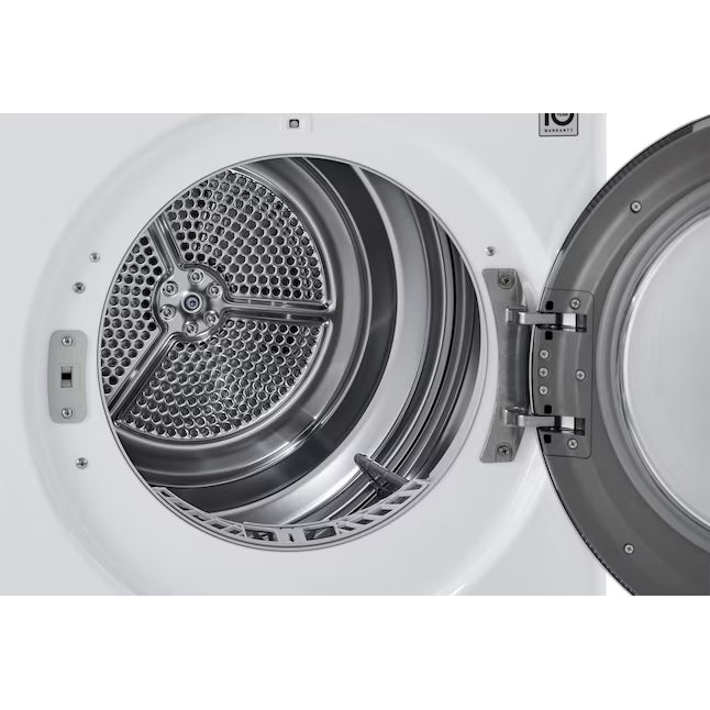 LG 24" Wide 4.2 cu.ft. Smart wi-fi Enabled Compact Front Load Dryer with Dual Inverter HeatPump™ Technology 251315SD1127 - DLHC1455W - Scratch & Dent (Minor)