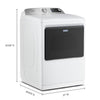 Pictures of Maytag Pet Pro 7.4-cu ft Vented Electric Dryer with Steam Cycle in White 22132SD119 - MED7205RW - Scratch & Dent (Minor) - Neu Appliance Outlet - Discount Appliance Outlet in Austin, Tx