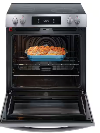 Frigidaire Gallery 30 in. 6.2 cu.ft. 5 Element Slide-In Electric Range w/ Total Convection & Air Fry, SmudgeProof Stainless - Open Box