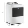 Whirlpool® Top Load 4.7 Cu. Ft. Washer with 2-in-1 Removable Agitator in White WTW5057LW - Certified Refurbished and Whirlpool® 7.0 Cu. Ft. Electric Dryer with Moisture Sensor and Steam Refresh Cycle 16147 -  WED6150PW - Scratch & Dent (Minor)
