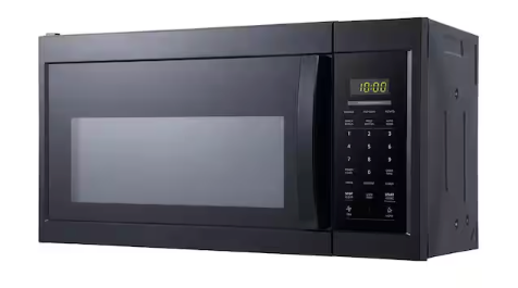 Vissani 1.7 cu. ft. 1000-Watt Over the Range Microwave in Black HVO170B - Open Box