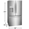 Pictures of Frigidaire 28 Cu. Ft. French Door Refrigerator in Fingerprint Resistant Stainless Steel 22134SD234 - FRFS282LAF - Scratch & Dent (Moderate) - Neu Appliance Outlet - Discount Appliance Outlet in Austin, Tx