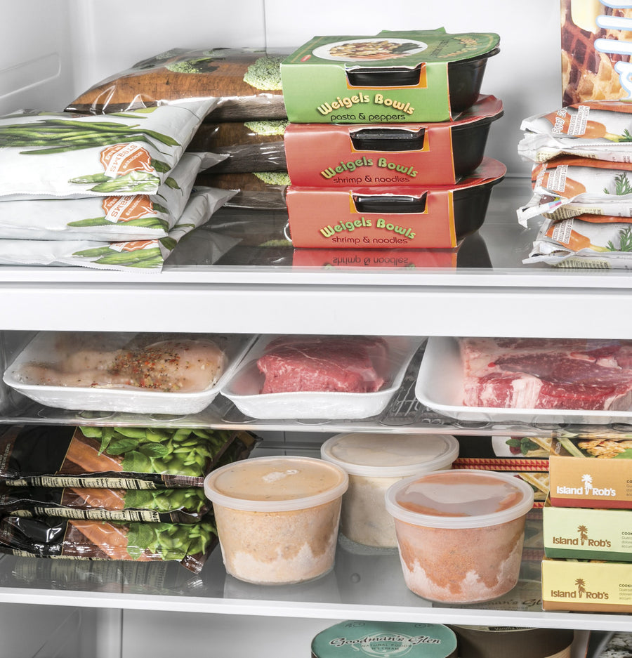 GE® ENERGY STAR® 17.3 Cu. Ft. Frost-Free Garage Ready Upright Freezer 31135SD269 - FUF17DLRWW - Scratch & Dent - Moderate