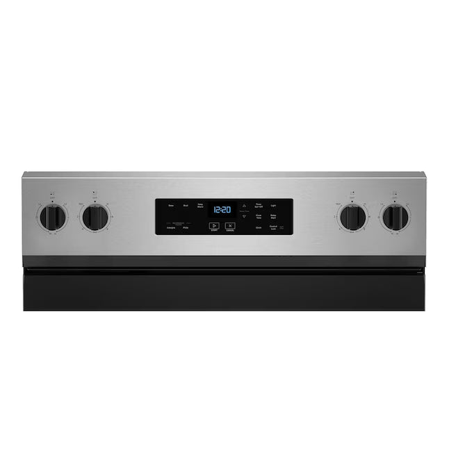 Whirlpool Stainless Steel Electric 30 Inch Range with No Preheat Mode WFES3030RS - Scratch & Dent (Minor)