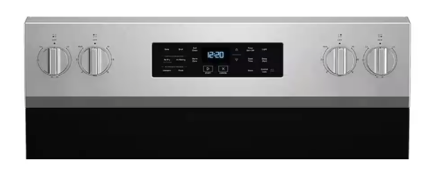 Whirlpool Energy Star Electric Range with Air Cooking Technology, No Preheat Air Fry, Air Baking and Self Clean WFES5030RZ - Open Box