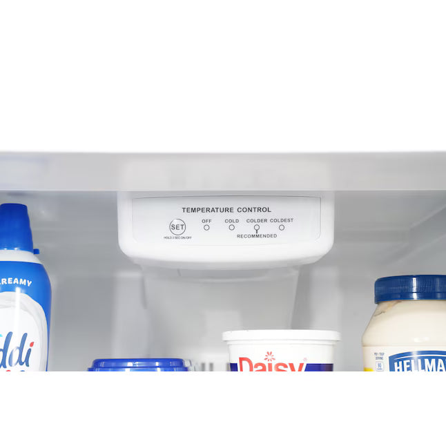 Premium Levella 10.0-cu ft Counter-Depth 23.7-in Wide Top-Freezer Refrigerator in White PRN10150HW - Scratch & Dent (Major)