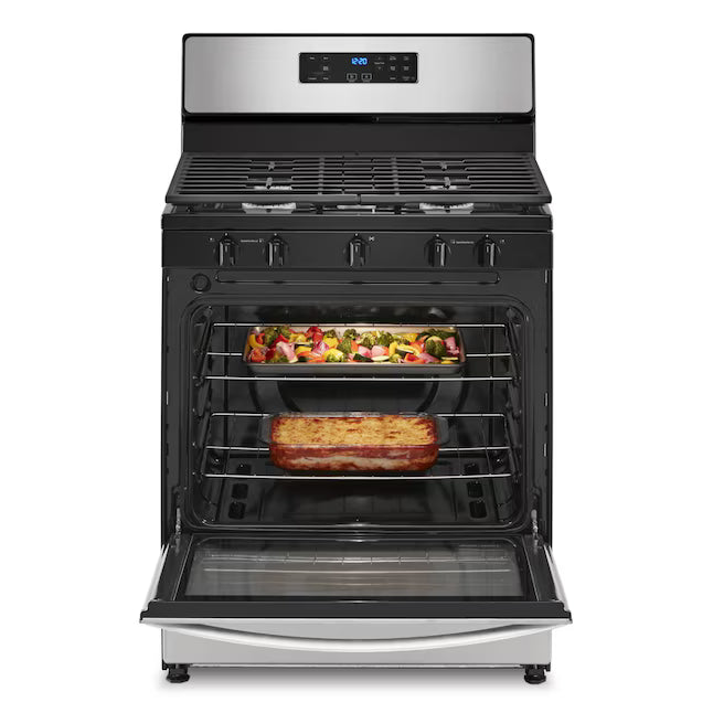 *Propane* Whirlpool 5.1 Cu. Ft. Freestanding Gas Range with Edge to Edge Cooktop WFG505M0MS - Open Box
