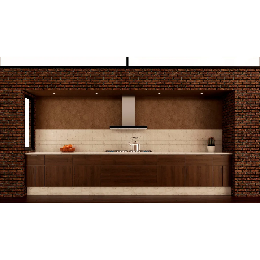 Elica 36" Wall Mount Range Hood with 3-Speed + Booster, 600 CFM Blower, Touch Control, LED Lighting, Dishwasher-Safe Microhole Filter, and Hush System EMZ636S3 - Scratch & Dent (Major)