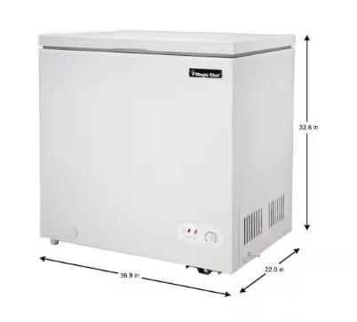 Magic Chef 6.9 cu. ft. Chest Freezer in White 251313SD1065 - HMCF7W2 - Certified Refurbished