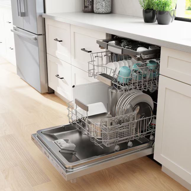 Bosch 800 Series 24-in Top Control Built-in Dishwasher With Third Rack, PowerControl and CrystalDry, 42-Decibel in Stainless Steel SHX78CM5N - Scratch & Dent (Minor)