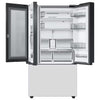 Pictures of Samsung Counter-Depth Beverage Center 24.0 cu ft 3-Door Smart Compatible French Door Refrigerator with Dual Ice Maker with Water Dispenser and Door within Door ENERGY STAR Certified in White Glass 251312SD1121 - RF24BB660012 - Scratch & Dent (Minor) - Neu Appliance Outlet - Discount Appliance Outlet in Austin, Tx