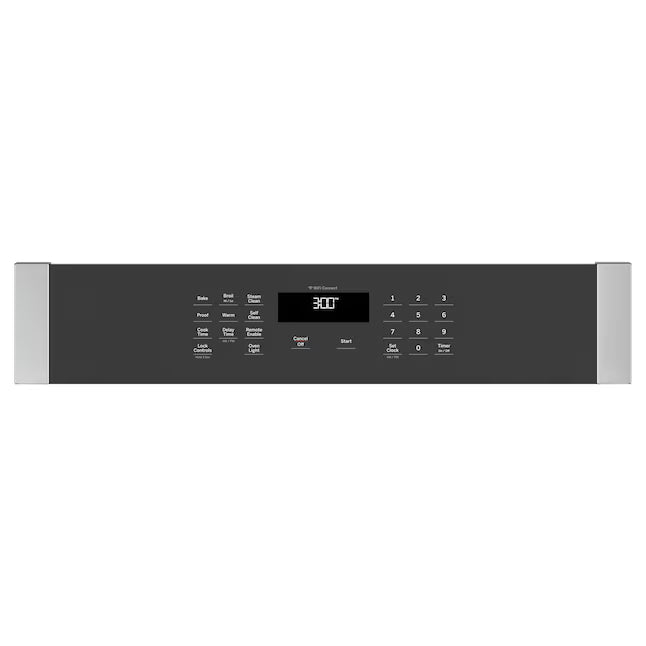 GE 27 inch Single Electric Wall Oven Self + Steam Cleaning in Stainless Steel JKS3000SNSS - Open Box