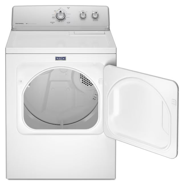 Maytag 29 Inch 7.0 cu. ft. Electric Dryer with 15 Drying Cycles, 4 Temperature Settings, Wrinkle Control Options and Heavy Duty Cycle 05121109 - MEDC215EW - Certified Refurbished