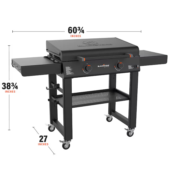 Blackstone 30" Culinary Omnivore Griddle with Hood 2-Burner Liquid Propane Flat Top Grill 2163 - Scratch & Dent (Minor)