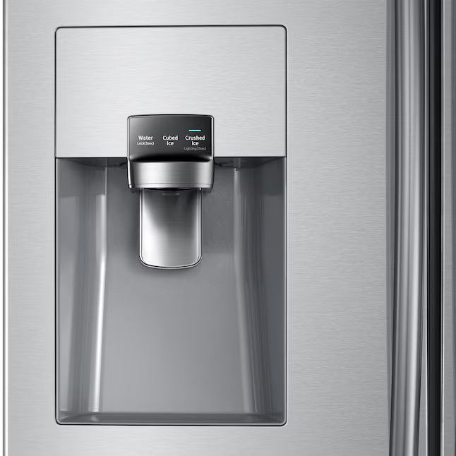 Samsung French Door with Family Hub, 24.2 cu. ft in Stainless Steel RF265BEAESR - Scratch & Dent (Major)