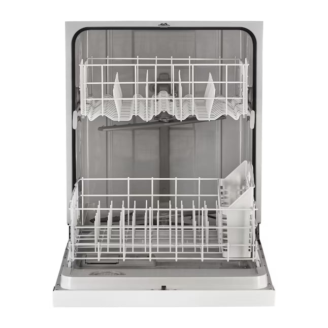 Whirlpool 24-in Front Control Built-in Dishwasher with Boost Cycle, Sani Rinse, and 57-Decibel in White 22321460 - WDF341PAPW - Scratch & Dent (Minor)