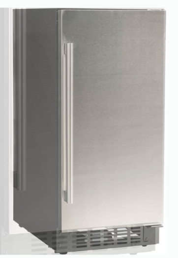 Azure 15 Inch Compact Refrigerator with 3 cu. ft. Capacity, Field Reversible Door, Auto Defrost, and Blue LED Lighting A115R-O - Open Box