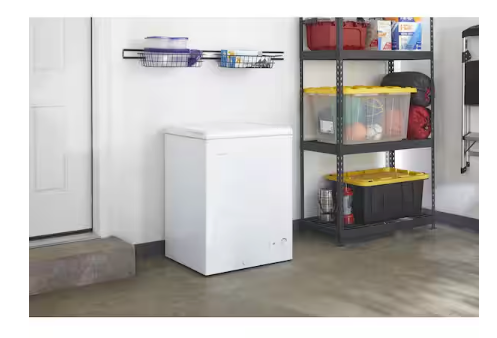 Pictures of Vissani 4.9 cu. ft. Manual Defrost Chest Freezer with LED Light Type in White Garage Ready 251312SD983 - DCM5QWWW - Open Box - Neu Appliance Outlet - Discount Appliance Outlet in Austin, Tx