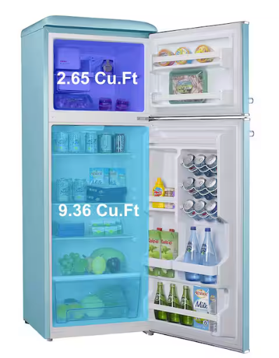 Pictures of Galanz 12.0 Cu Ft Retro Top Mount Refrigerator 25CR225 - GLR12TBEEFR - Scratch & Dent (Minor) - Neu Appliance Outlet - Discount Appliance Outlet in Austin, Tx