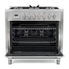 Pictures of Cosmo 36-in Deep Recessed 5-Burner Convection Oven Freestanding Dual Fuel Range in Stainless Steel 22133SD173 - F965 - Scratch & Dent (Minor) - Neu Appliance Outlet - Discount Appliance Outlet in Austin, Tx