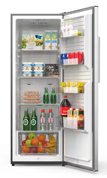 Vissani 24 in. 11 cu. ft. Convertible Auto Defrost Garage Ready Upright Freezer/Refrigerator in Stainless Steel, Energy Star 251310SD889 - VSF11US2A16 - Scratch & Dent (Moderate)