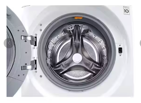 LG TurboWash 4.3 Cu. Ft. 12-Cycle High-Efficiency Steam Front-Loading Washer WM3570HWA - Scratch & Dent (Moderate) and LG 7.4 cu. ft. ENERGY STAR Electric Vented Dryer with Sensor Dry and SmartThinQ Technology 15036 - DLE3400W - Scratch & Dent (Minor)