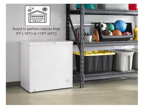 Vissani 7 cu. ft. Manual Defrost Chest Freezer in White Garage Ready DCM7QWBWW - Scratch & Dent (Minor)