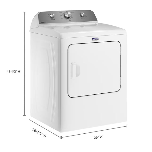 Maytag Top Load 4.5 Cu. Ft. Washer with Extra Power MVW5035MW - Scratch & Dent (Moderate) and Maytag Top Load 7.0 Cu. Ft. Electric Dryer with Wrinkle Prevent Phase 16223 - MED4500MW - Scratch & Dent (Minor)