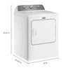 Maytag Top Load 4.5 Cu. Ft. Washer with Extra Power MVW5035MW - Scratch & Dent (Moderate) and Maytag Top Load 7.0 Cu. Ft. Electric Dryer with Wrinkle Prevent Phase 16223 - MED4500MW - Scratch & Dent (Minor)