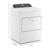 Whirlpool High Efficiency Agitator Large Top-Load Washer in White WTW5105HW - Scratch & Dent (Minor) and Whirlpool 7.0 cu. ft. Electric Dryer with Hamper Door 16118 - WED5010LW - Open Box