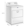 Pictures of Maytag 7-cu ft Vented Gas Dryer in White 22231SD296 - MGD4005SW - Scratch & Dent (Minor) - Neu Appliance Outlet - Discount Appliance Outlet in Austin, Tx