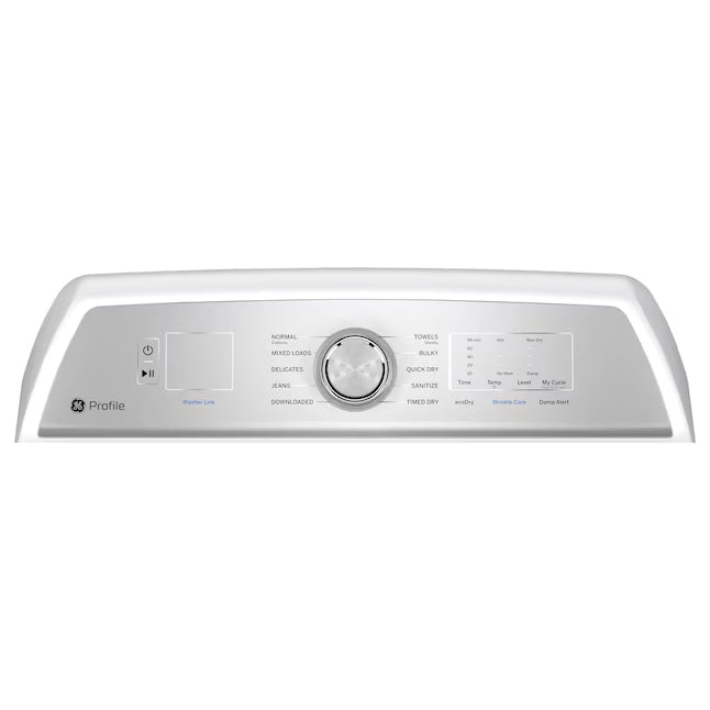 GE Profile™ ENERGY STAR® 5.0 cu. ft. Capacity Washer with Smarter Wash Technology PTW600BSRWS - New in Box and GE Profile™ ENERGY STAR® 7.4 cu. ft. Capacity Electric Dryer with Sanitize Cycle 16229 - PTD60EBSRWS - Scratch & Dent (Moderate)