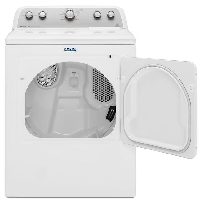 Maytag 4.2 Cu. Ft. Capacity Top Load Washer in White MTW4205SW - Scratch & Dent (Minor) and Maytag Extra Large Vented Electric Dryer in White 15033 - MEDX655DW - Certified Refurbished