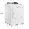 Maytag Top Load 4.8 cu ft Washer with Deep Fill and Slow-Close Glass Lid MVW6200KW - Scratch & Dent (Moderate) and Maytag 7.0 cu ft Electric Dryer with Moisture Sensing and Quick Dry Cycle T8712 - MED6200KW - Scratch & Dent (Moderate)