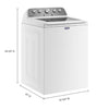 Maytag 4.2 Cu. Ft. Capacity Top Load Washer in White MTW4205SW - Certified Refurbished and MayTag 7.0 cu. ft. Top Load Electric Wrinkle Prevent Dryer 16089 - MED4500MW - Open Box