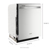 Whirlpool Dishwasher with AI Intelligent Wash and 47 dBA in Stainless Steel 30131SD51 - WDT750SAKZ - Scratch & Dent (Minor)