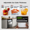Pictures of SIMZLIFE 17.5 in. 100 lb./24H Freestanding/Undercounter Commercial Ice Maker in Stainless Steel, Full Size Cubes, NSF Certified 25135SD663 - IM-02 - New in Box - Neu Appliance Outlet - Discount Appliance Outlet in Austin, Tx