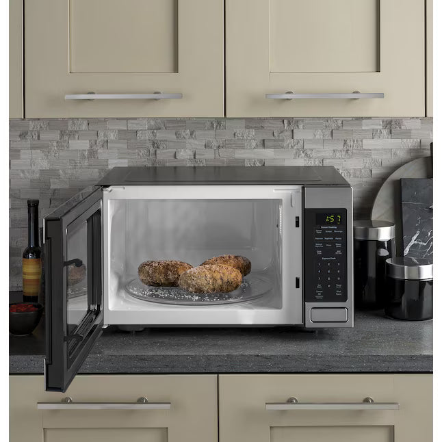 GE® 1.6 Cu. Ft. Countertop Microwave Oven in Stainless Steel GCST16S1WSS - Open Box