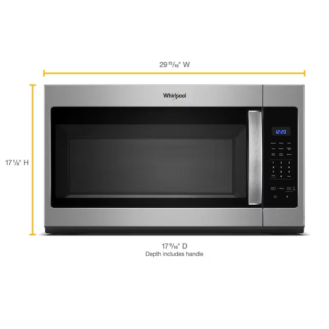 Whirlpool 1.7 cu. ft. Microwave Hood Combination with Electronic Touch Controls 17SD229 - WMH31017HZ - Scratch & Dent (Minor)