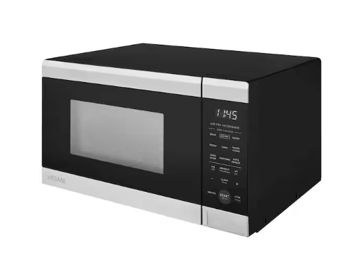 Vissani 19 in. 0.9 cu. ft. 900-Watt Countertop Microwave Oven in Stainless Steel with Convection and Air Fry SA318 - VSCMAF09S2A09A - Open Box