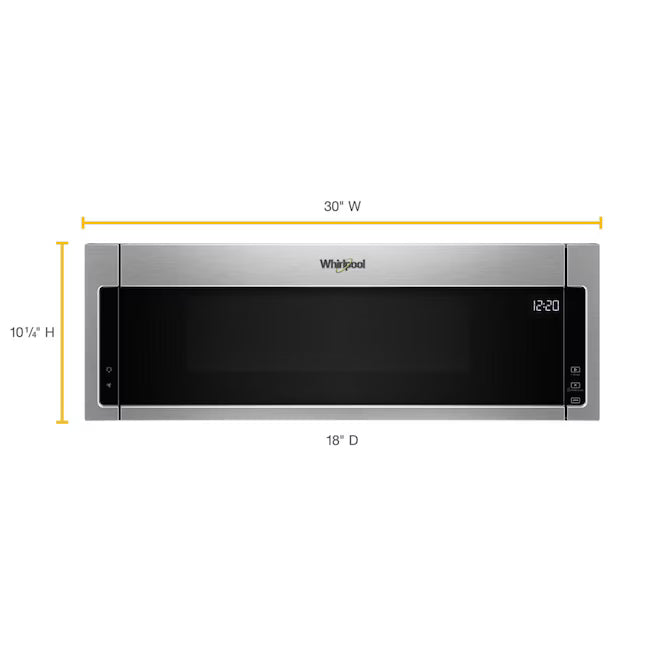Whirlpool 1.1 cu. ft. Low Profile Microwave Hood Combination WML55011HS - New in Box