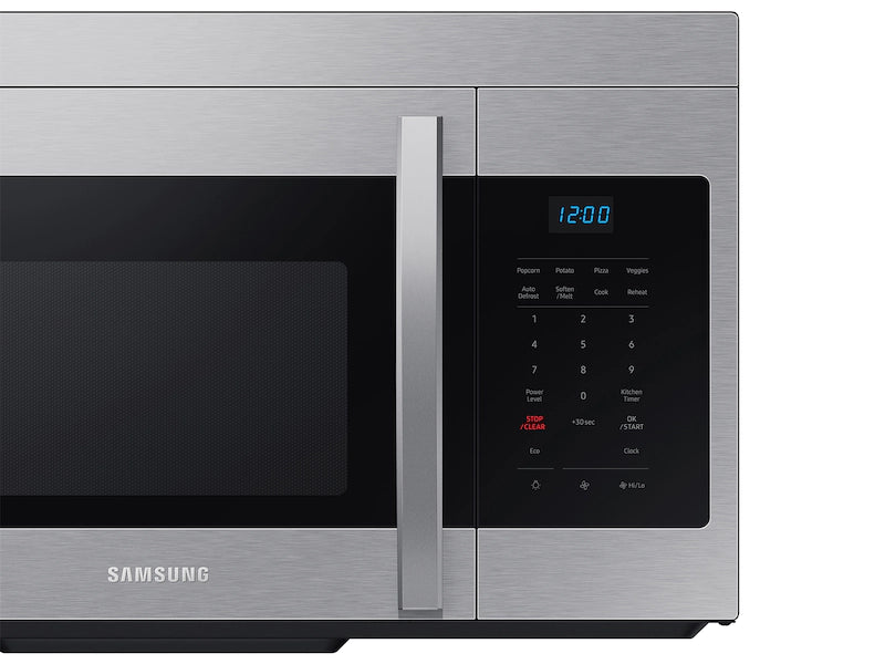 Samsung Over-the-Range Microwave in Stainless Steel with Auto Cook ME16A4021AS - Scratch & Dent (Minor)