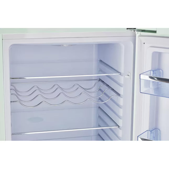 UNIQUE Classic Retro 21.6 in. 7 cu. ft. Retro Bottom Freezer Refrigerator in Ocean Mist Turquoise, ENERGY STAR 251312SD976 - UGP-215L LB AC - Open Box