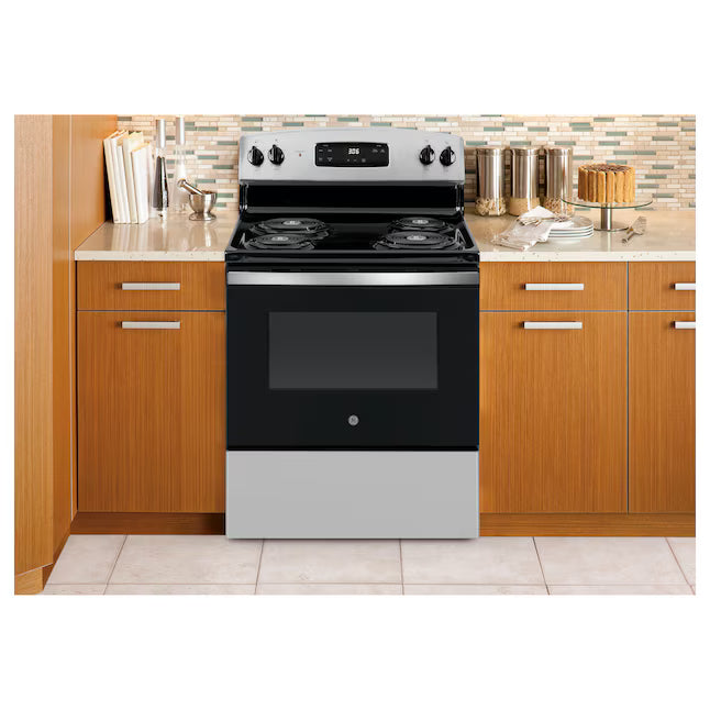 GE® ENERGY STAR® 30" Free-Standing Electric Range - GE9889 - JBS360RTSS  - New In Box