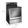 Pictures of Whirlpool Fingerprint Resistant Stainless Steel Glass Top 30 In. 5 Burner Electric 6.4 Cu. Ft. Freestanding Range with True Convection Cooking 1CR02164 - WFE770H0FZ - Certified Refurbished - Neu Appliance Outlet - Discount Appliance Outlet in Austin, Tx