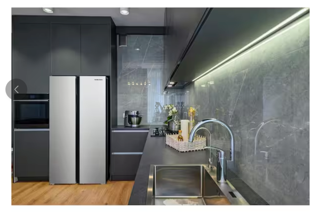 Hamilton Beach 20.6 cu. ft. Counter Depth Side by Side Refrigerator 26CR002 - HBF2064/HZ4602 - Scratch & Dent - Minor