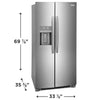 Frigidaire Gallery 22 Cu. Ft. 33" Standard-Depth Side-by-Side Refrigerator 3SD1043 - GRSS2352AF - Scratch & Dent (Moderate)